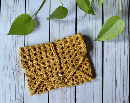 Crochet Book Envelope, Granny Square Book Sleeve, Cotton Book Sleeve, Crochet Book Sleeve, Book Protector