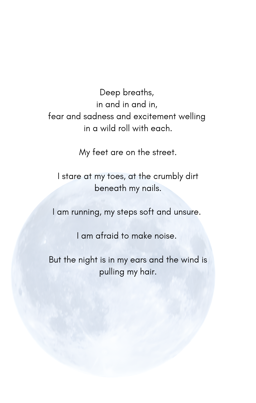 The Moon Was Blue . . . Pocket Prose