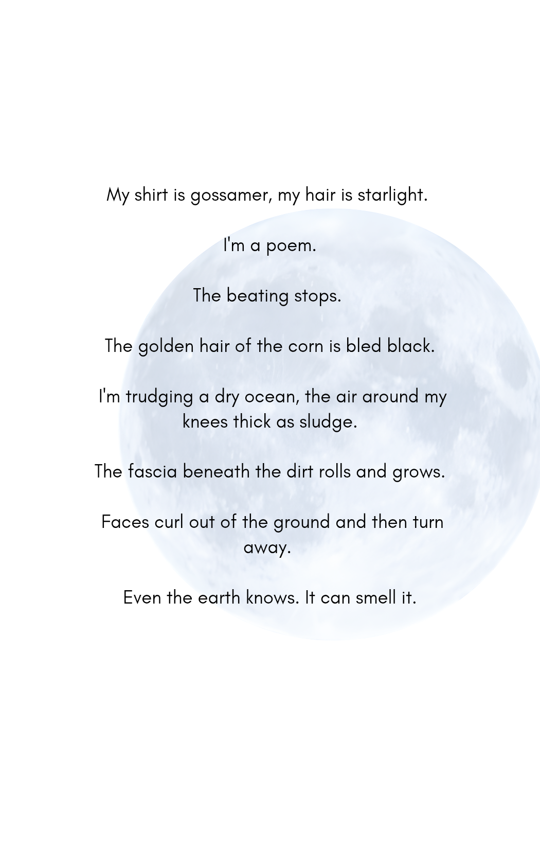 The Moon Was Blue . . . Pocket Prose